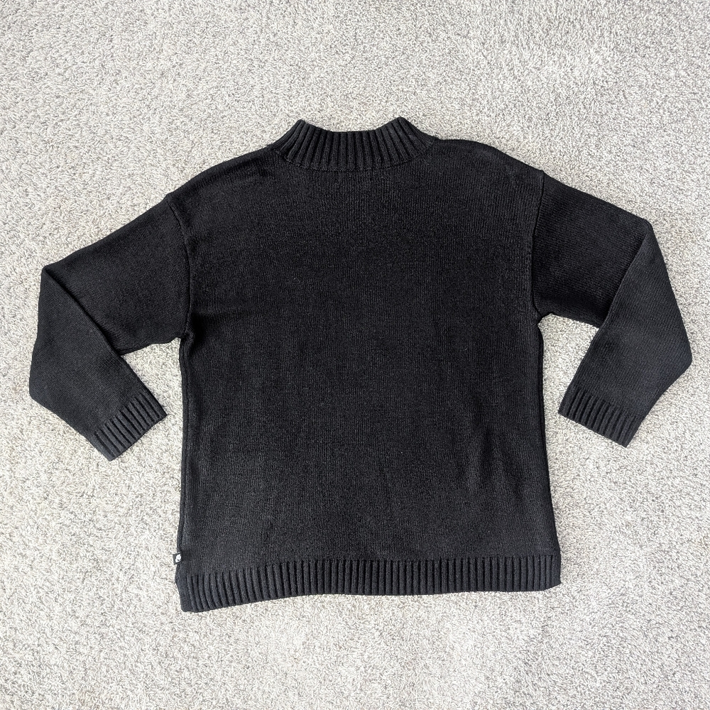 Black Sweater with White Script - image 4